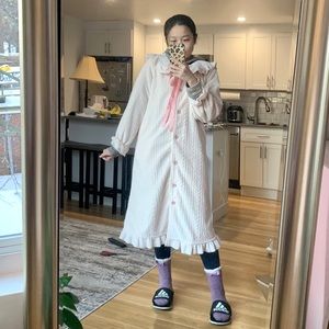 Fleece Robe, vintage style